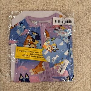 Little sleepies Pink Bluey sleepytime preemie zippy
